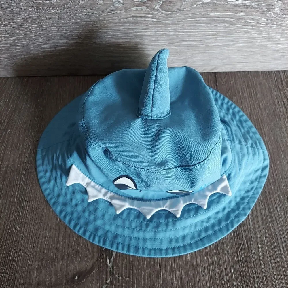 Tommy Bahama Baby Shark Blue Toddler Bucket Sun Hat